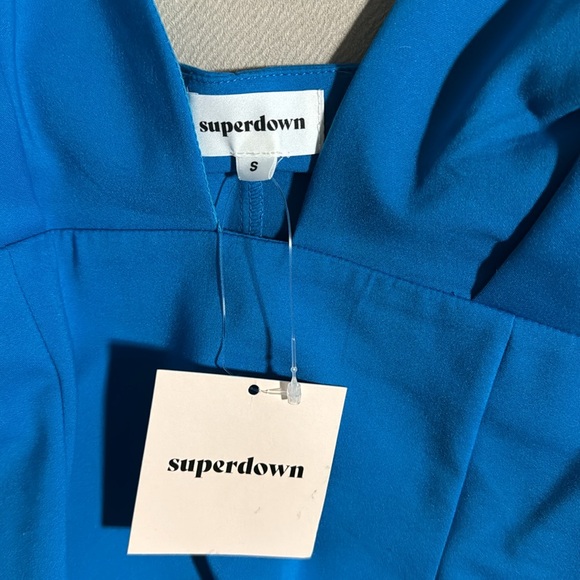 Superdown Blue Mini Dress - Picture 4 of 5